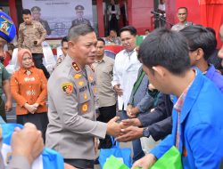 Jelang Ramadhan, Polda Sulteng, BEM, dan OKP Gelar Baksos Peduli Masyarakat