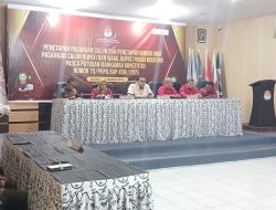 KPU Tetapkan Paslon Bupati dan Wakil Bupati Ikut PSU Pilkada Parigi Moutong