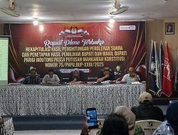 KPU Tetapkan Hasil PSU Pilkada Parigi Moutong