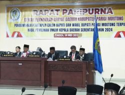 DPRD Parimo Resmi Umumkan Penetapan Erwin Burase-Abdul Sahid Sebagai Bupati dan Wabup Terpilih