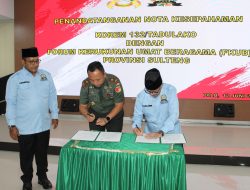 Korem 132/Tadulako dan FKUB Sulteng Teken MoU Tingkatkan Kerukunan Umat Beragama