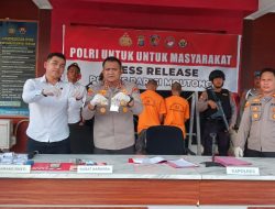 Sabu Disembunyikan di Kipas Angin, Polisi Ringkus Dua Pengedar di Parigi Moutong