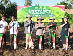 Polres Parigi Moutong Tanam Jagung Massal Dukung Ketahanan Pangan