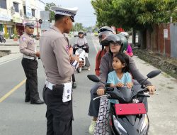 Hari ke -7 Operasi Patuh Tinombala, Ratusan Pengendara Ditilang dan Ditegur di Parigi Moutong