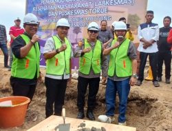Wabup Letakan Batu Pertama, Labkesmas dan Puskesmas Torue Mulai Dibangun