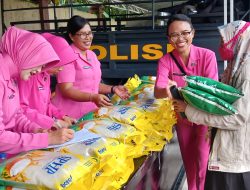 2 Ton Beras Ludes, Polres Parigi Moutong dan Bulog Gelar Gerakan Pangan Murah