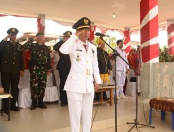 Muspika Kasimbar Gelar Upacara HUT RI ke-80, Camat Jadi Inspektur Upacara