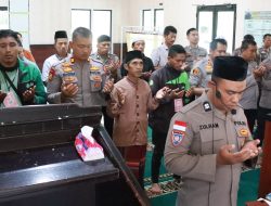 Doakan Affan, Kapolres dan Ojol Parigi Moutong Laksanakan Salat Gaib Bersama