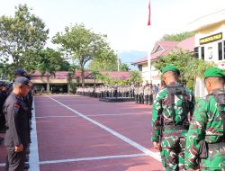 1.273 Personel Gabungan Siaga Amankan Aksi Unjuk Rasa di Palu