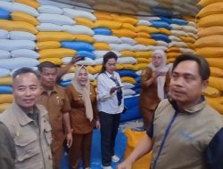 Bapanas dan Pemkab Parigi Moutong Tinjau Mutu Beras Bantuan Pangan di Gudang Bulog Tolai