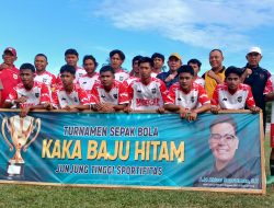 Ketua KONI Parigi Moutong Buka Turnamen Kaka Baju Hitam di Sigenti Selatan