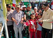 Pangdam XXIII/Palaka Wira Resmikan Jembatan Garuda di Nambaru, Parigi Moutong