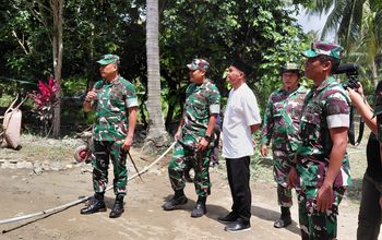 Tinjau Sumur Bor, Pangdam XXIII/Palaka Wira Pastikan Ketersediaan Air Bersih di Sibalago